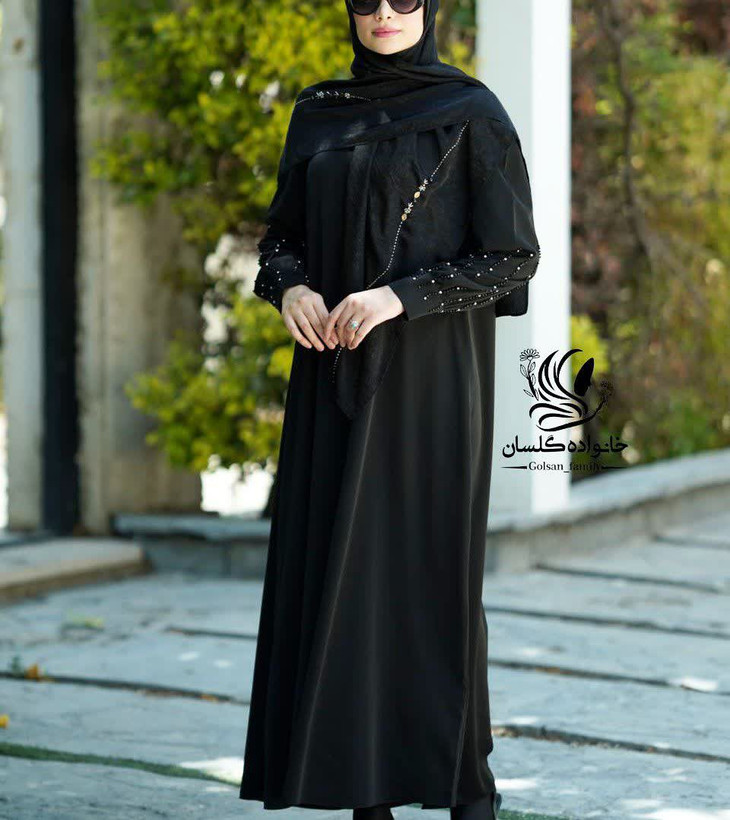 مانتو عبایی جواهر دوزی کژال