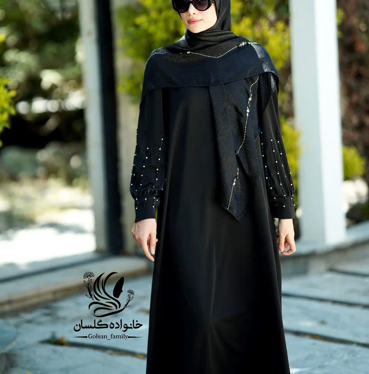 مانتو عبایی جواهر دوزی کژال