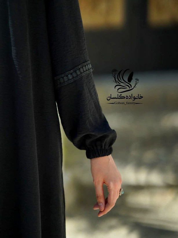 مانتو عبایی رضوان جیب دار شانتون