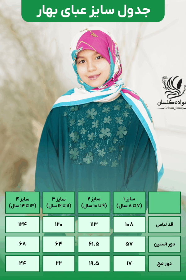 مانتو عبایی نوجوان بهار