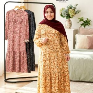 پیراهن عبایی دخترانه گلنوش